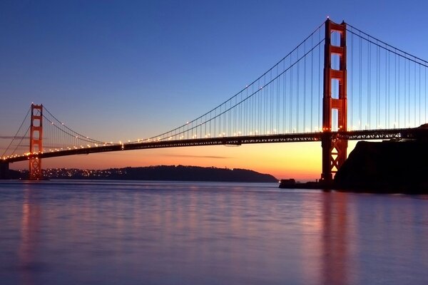 Puente del río en San Francisco