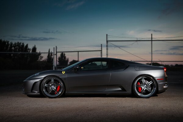 Incredible Silver Ferrari wheels