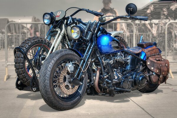 Two stylish powerful motorcycles