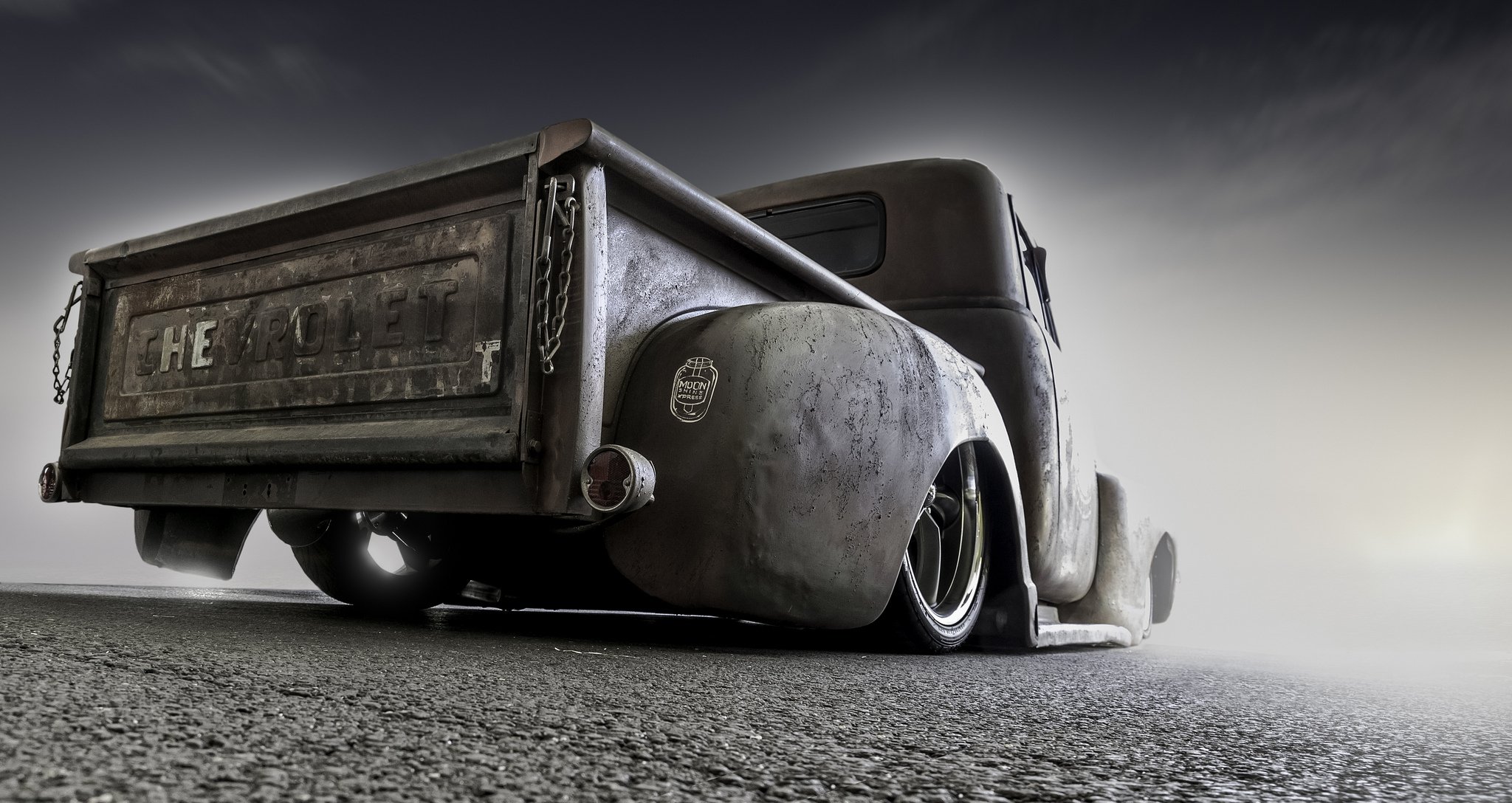 chevrolet pickup truck classic retro road