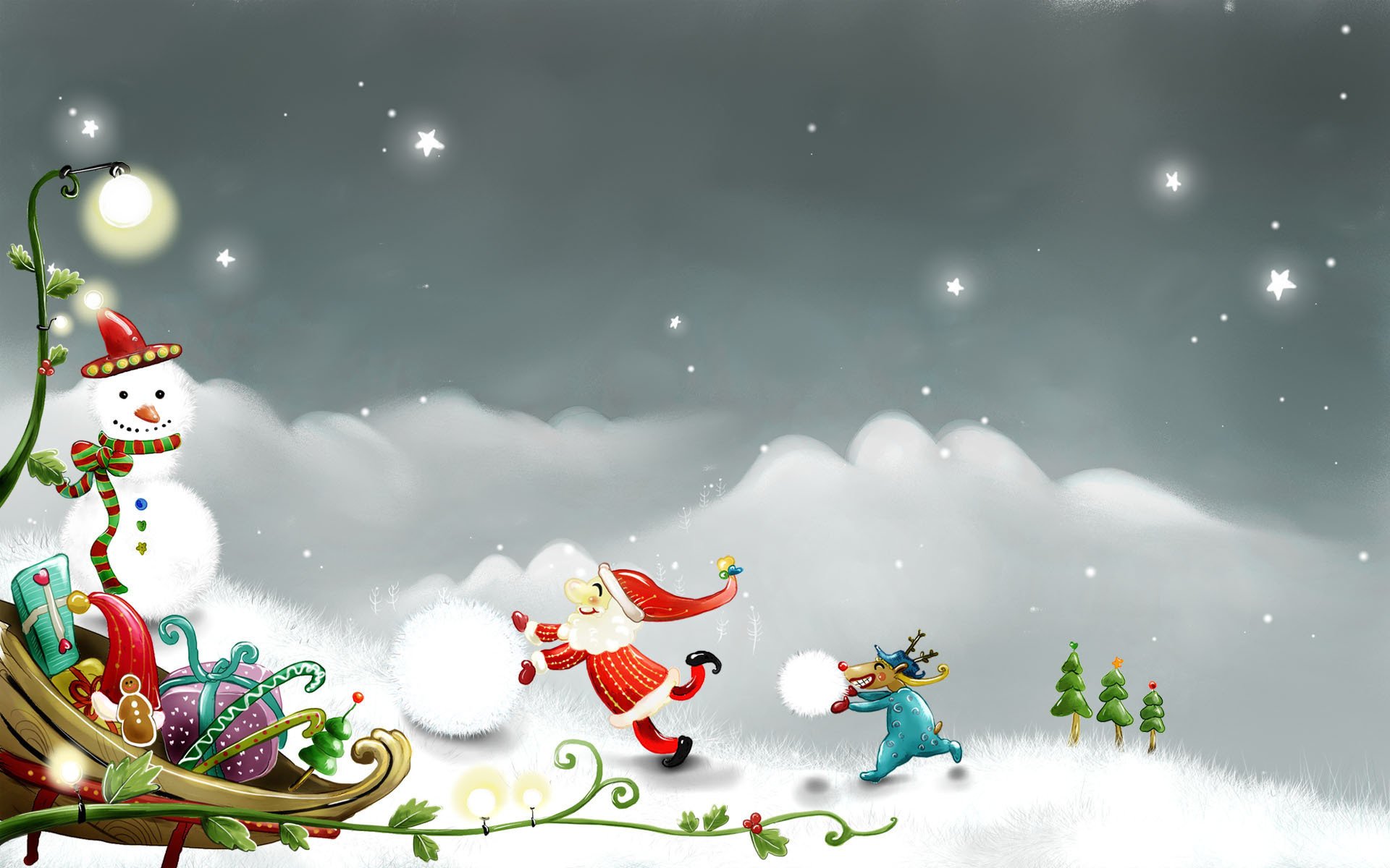 holiday snowman vector figure new year christma