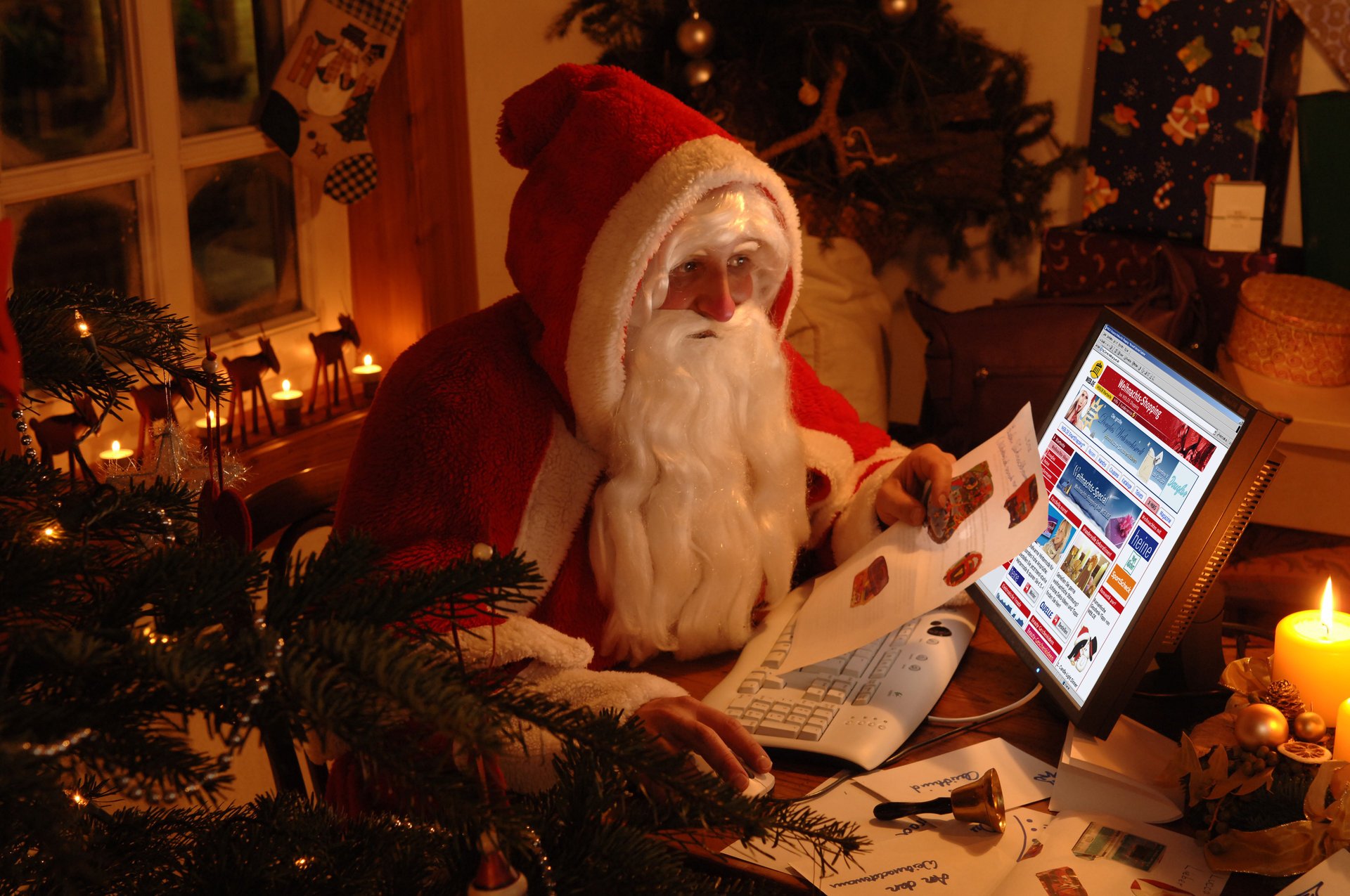 babbo natale albero di natale vacanze inverno babbo natale