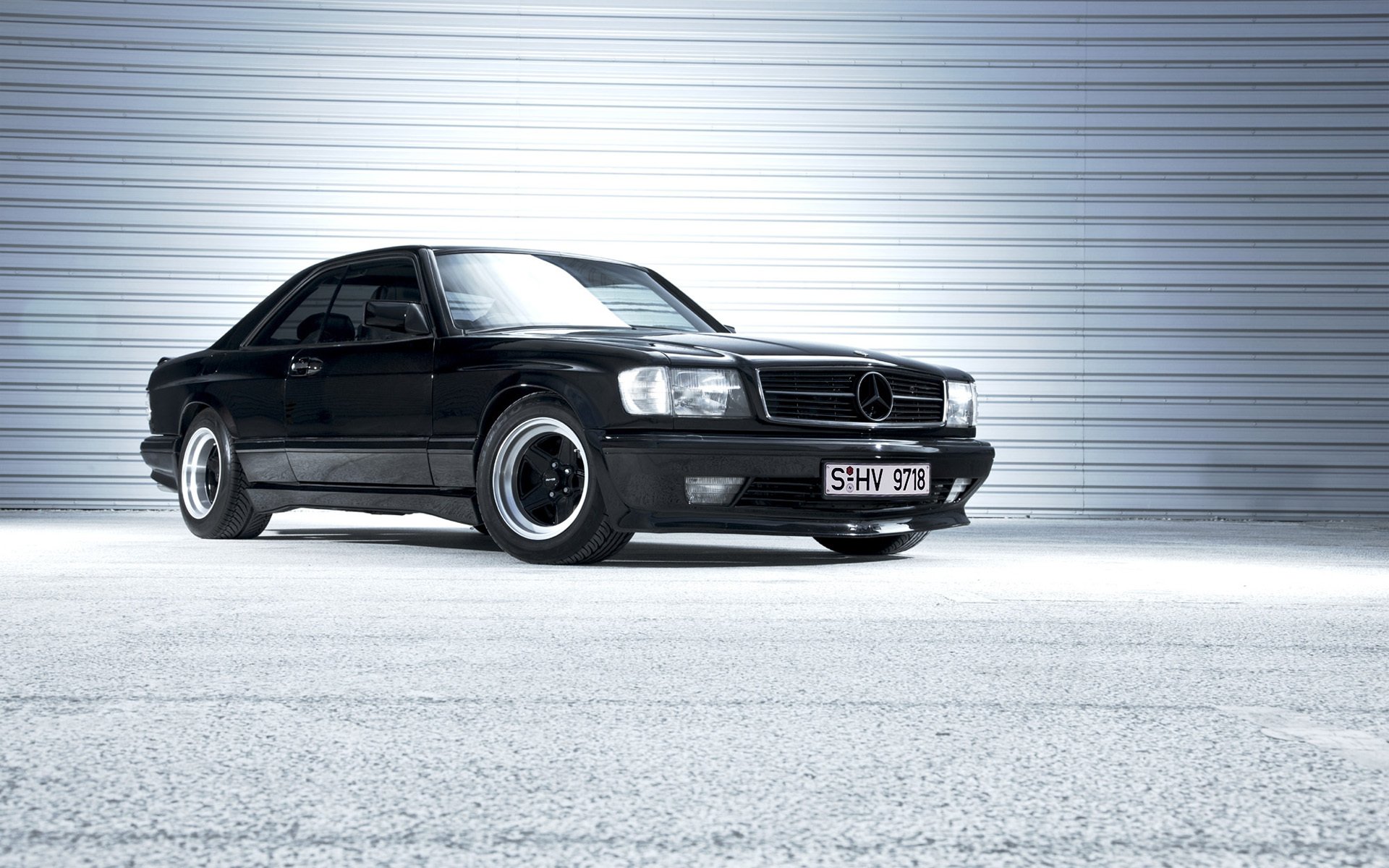 mercedes benz c126 coupe schwarz