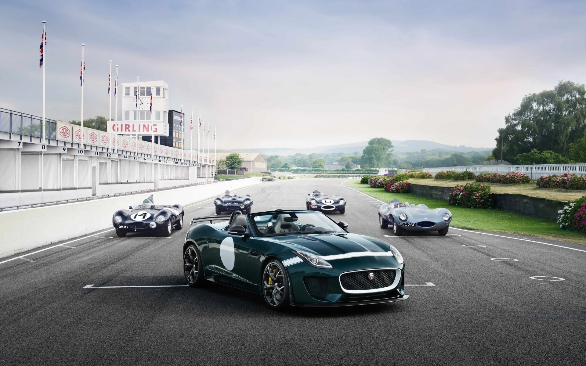 jaguar f-type projet 7 d-type voiture piste