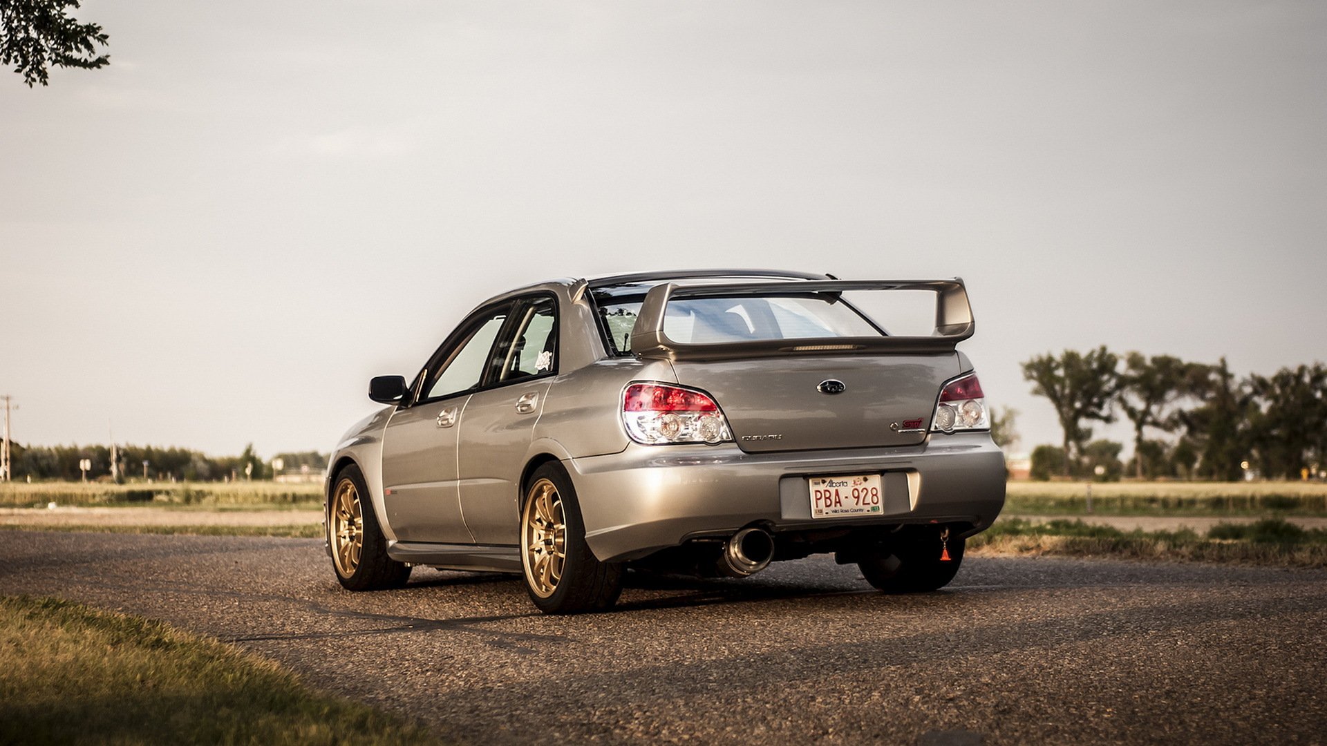 ubaru sti tuning subaru rückseite