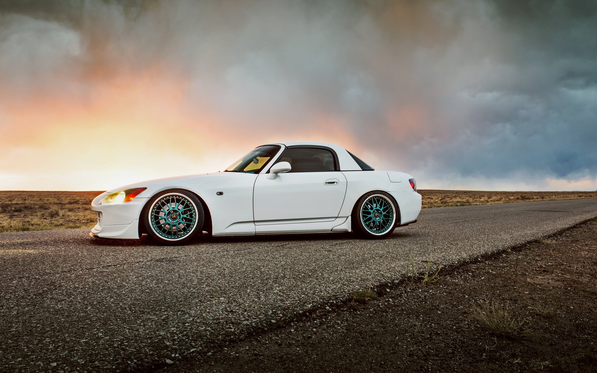 honda s2000 voiture route casse-croûte