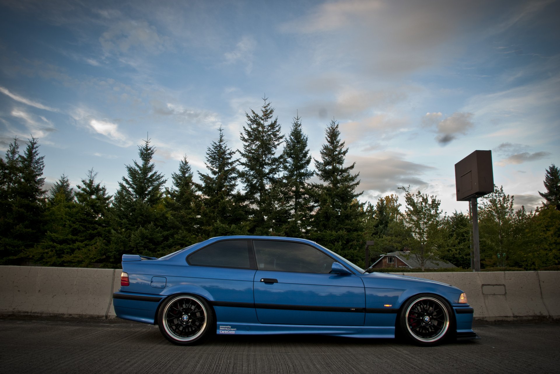 bmw e36 azul m3 tuning bmw azul perfil