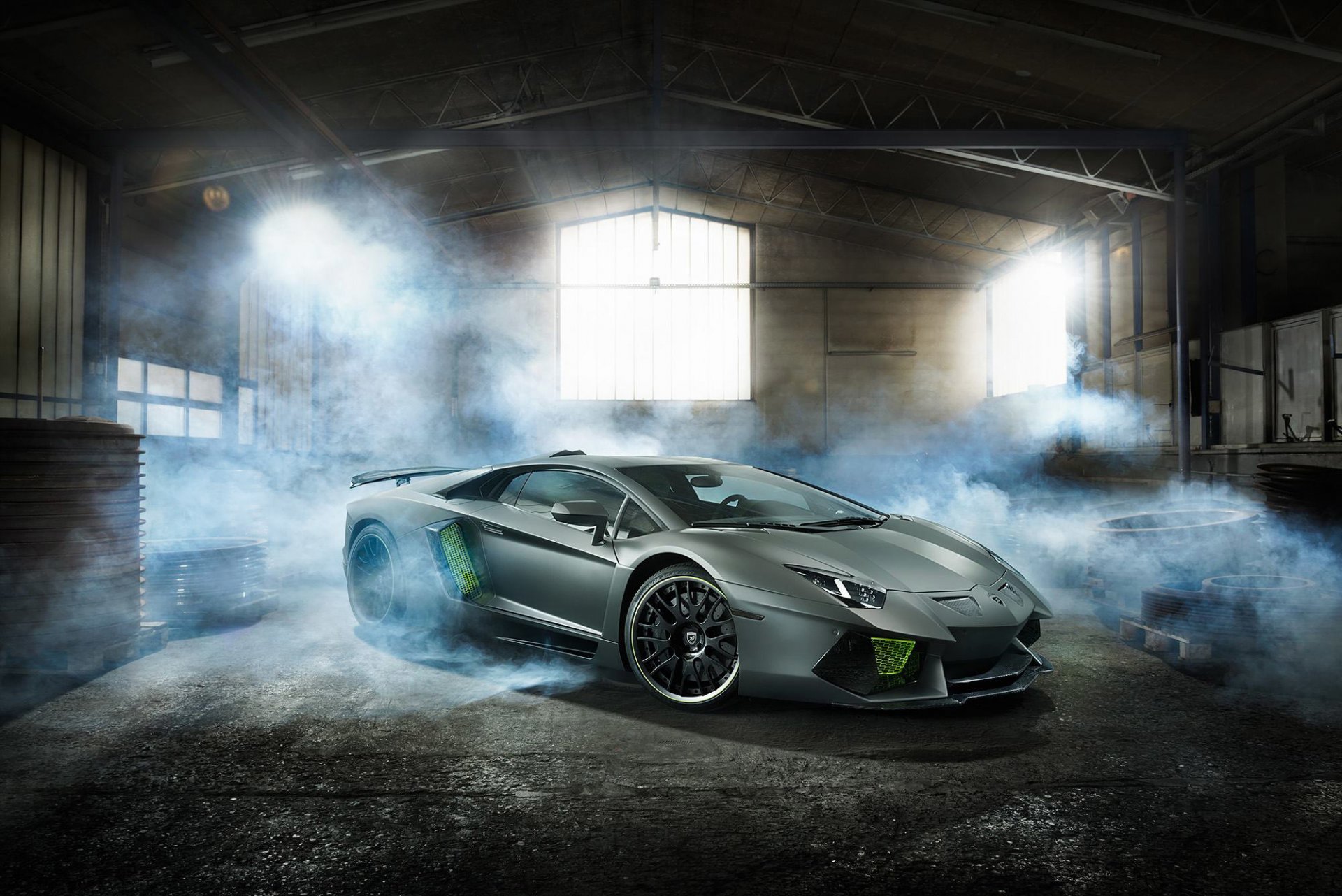 lamborghini aventador lp700-4 hamann limited verde humo