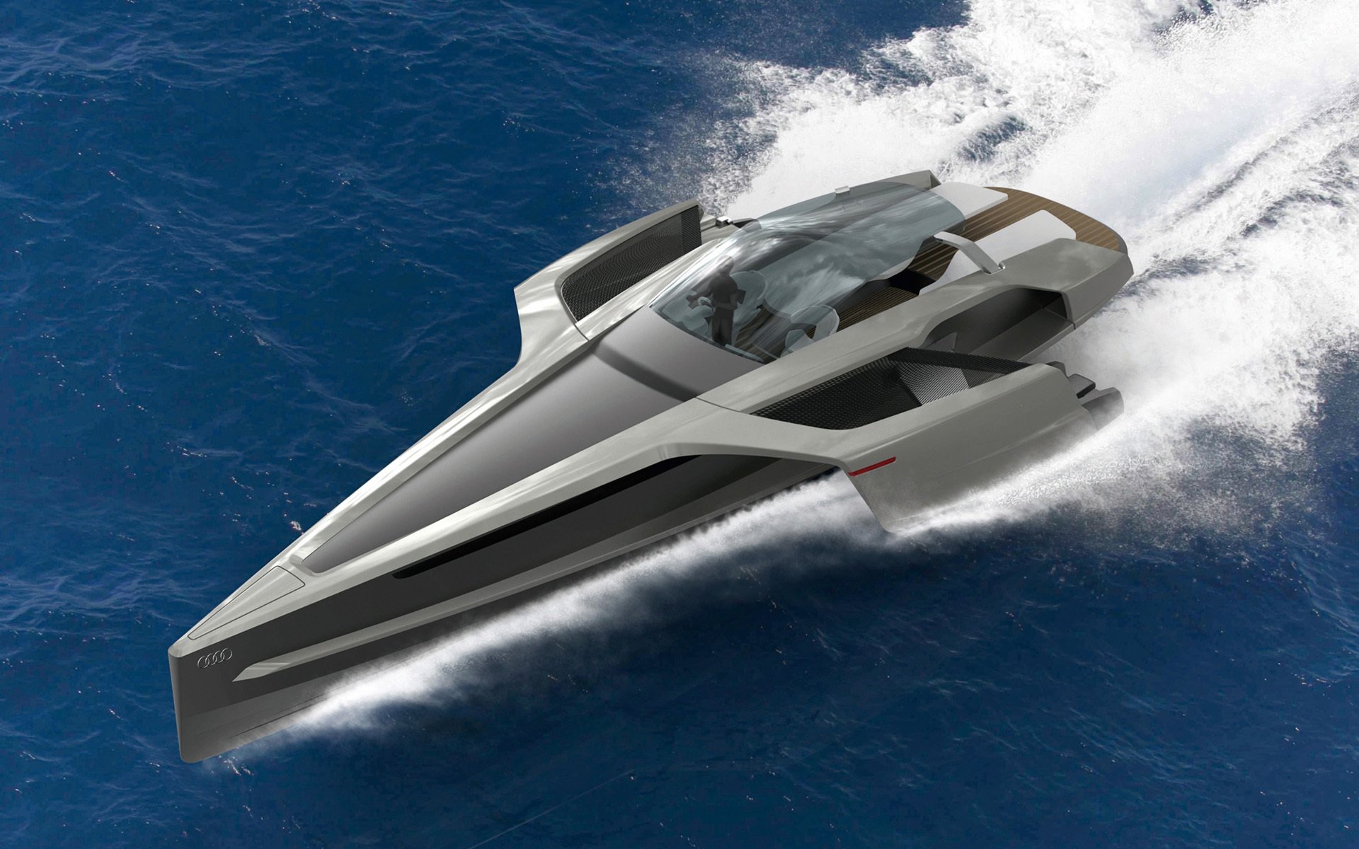 audi trimaran design concept audi yacht concept water