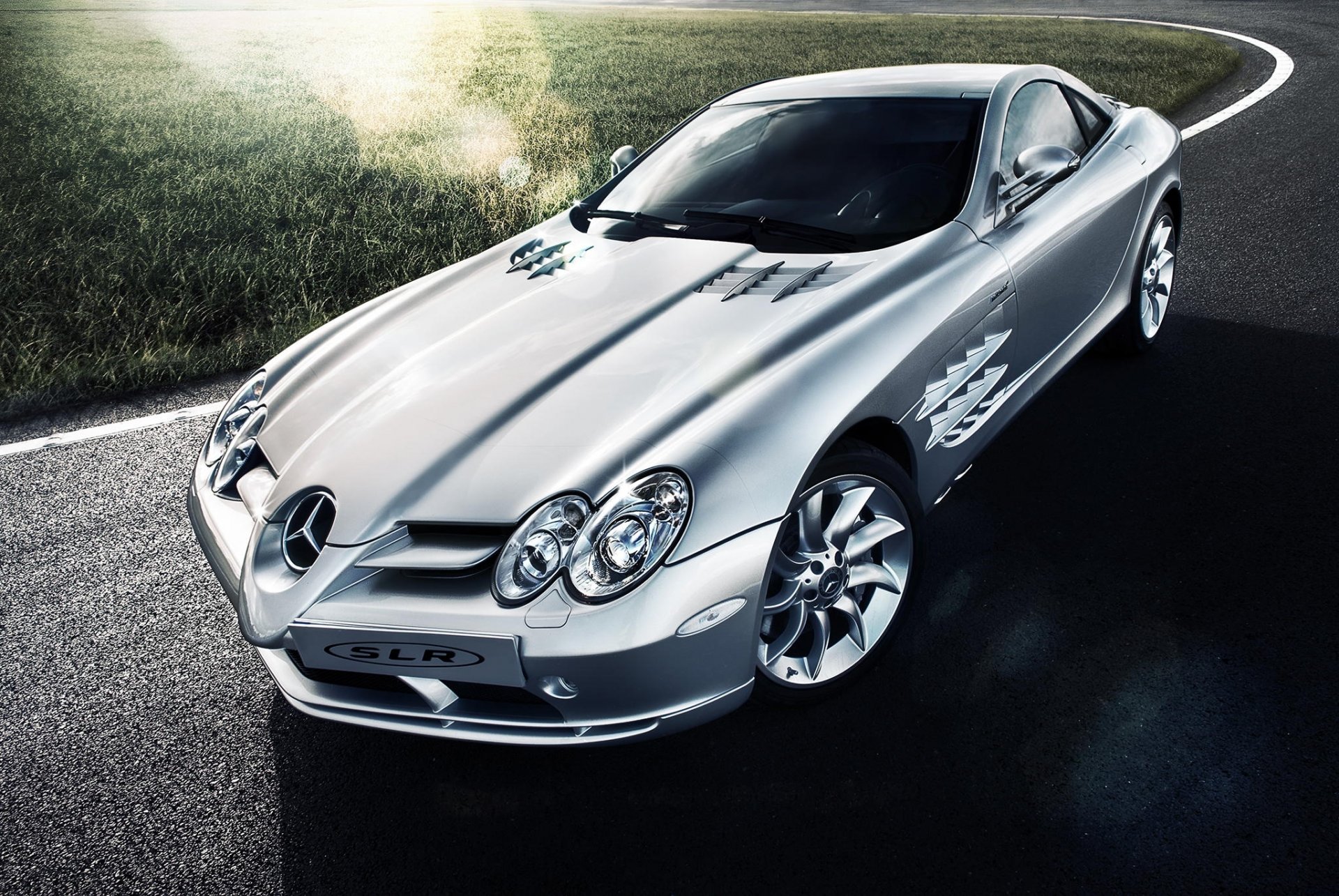mercedes-benz slr argent tomirri photographie mercedes benz argent éblouissement