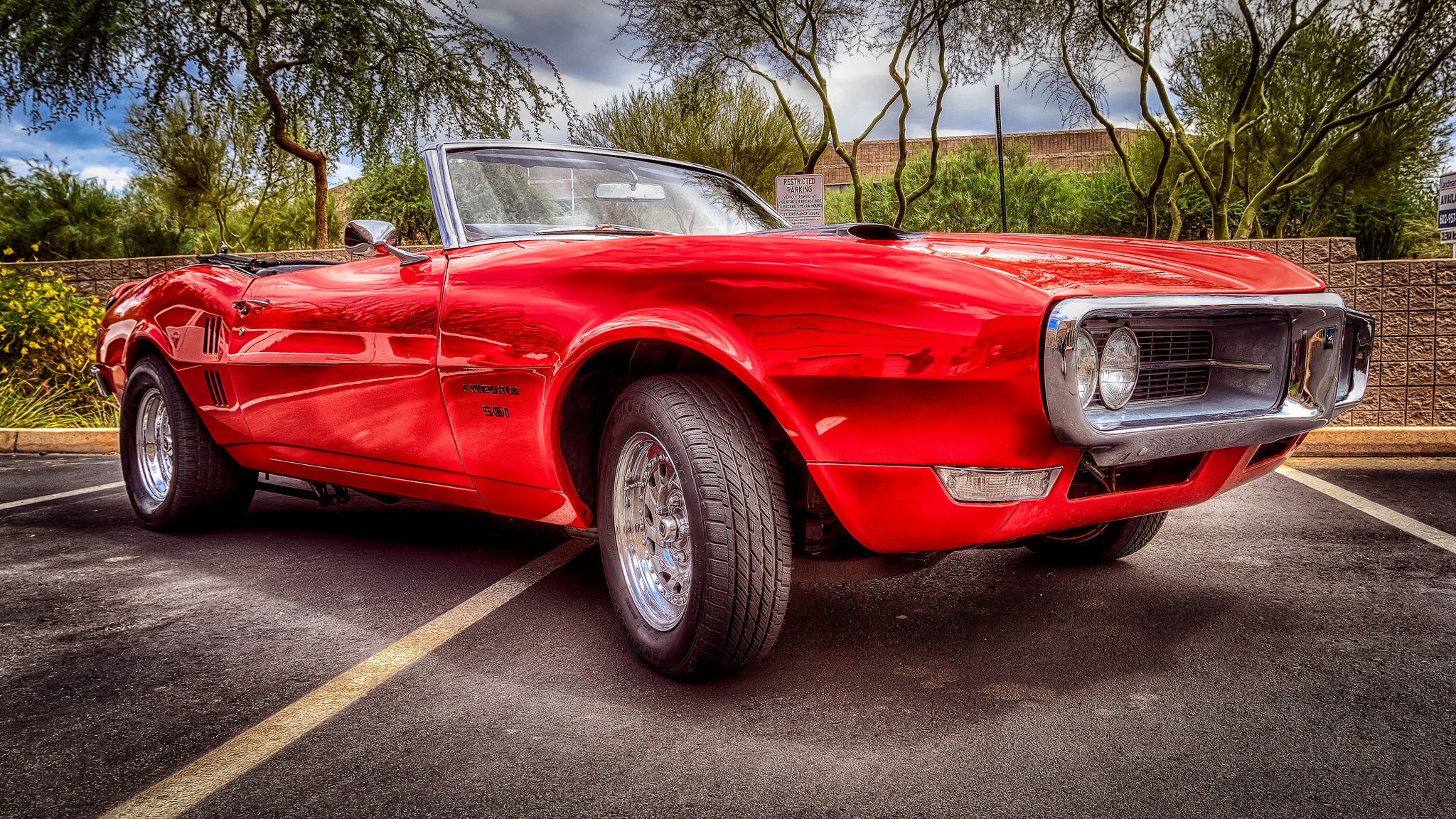pontiac firebird pontiac falò muscoli automobile parte anteriore hdr