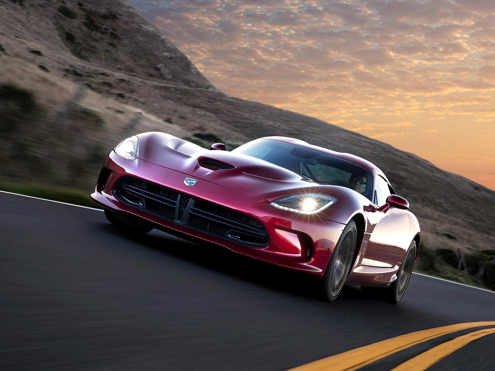 auto carta da parati dodge viper srt gts 2012 velocità luce carta da parati dodge viper srt gts auto rossa sera anteriore