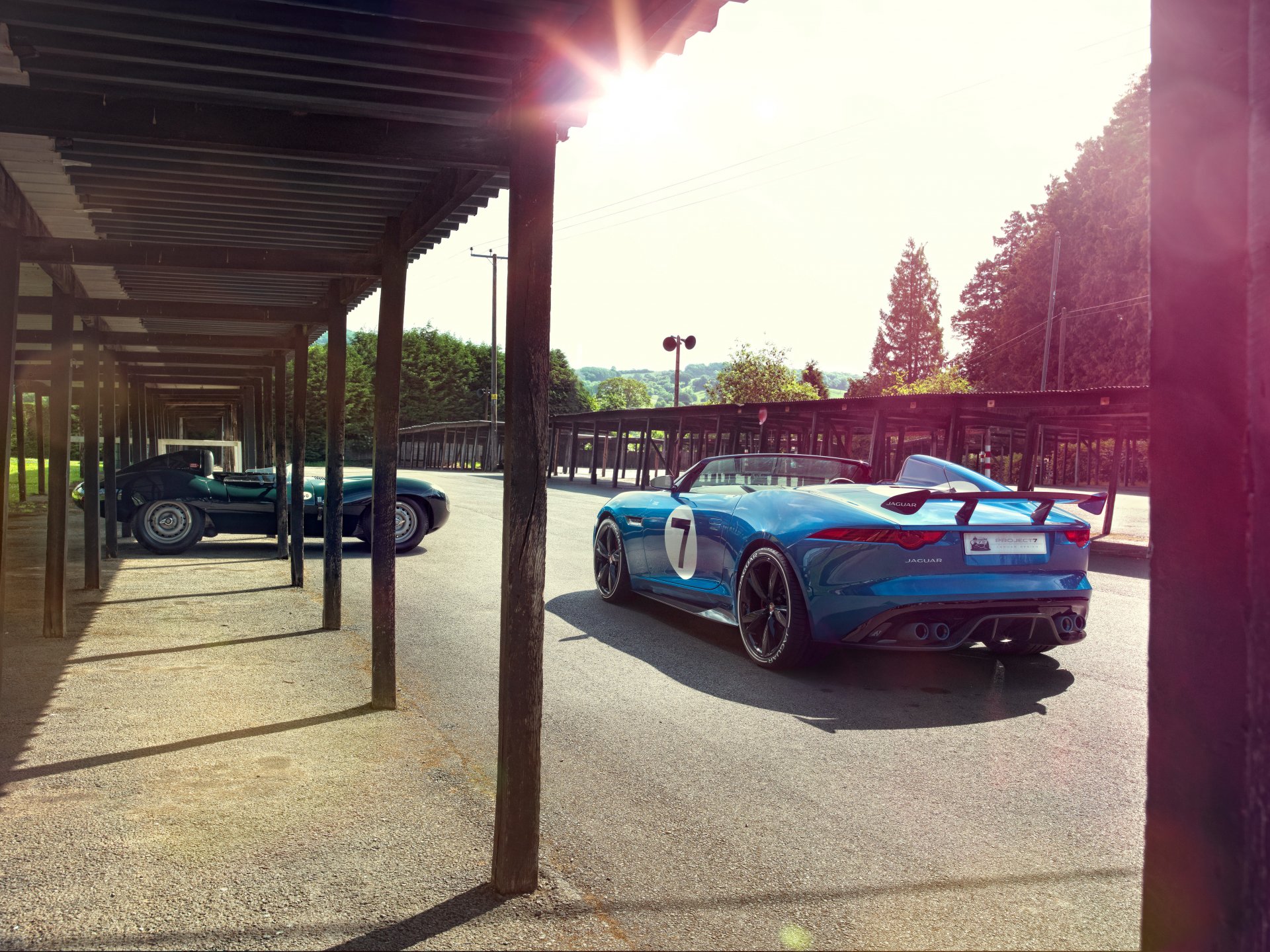 jaguar projekt 7 koncepcja i jaguar d-type 1954 samochody tapety