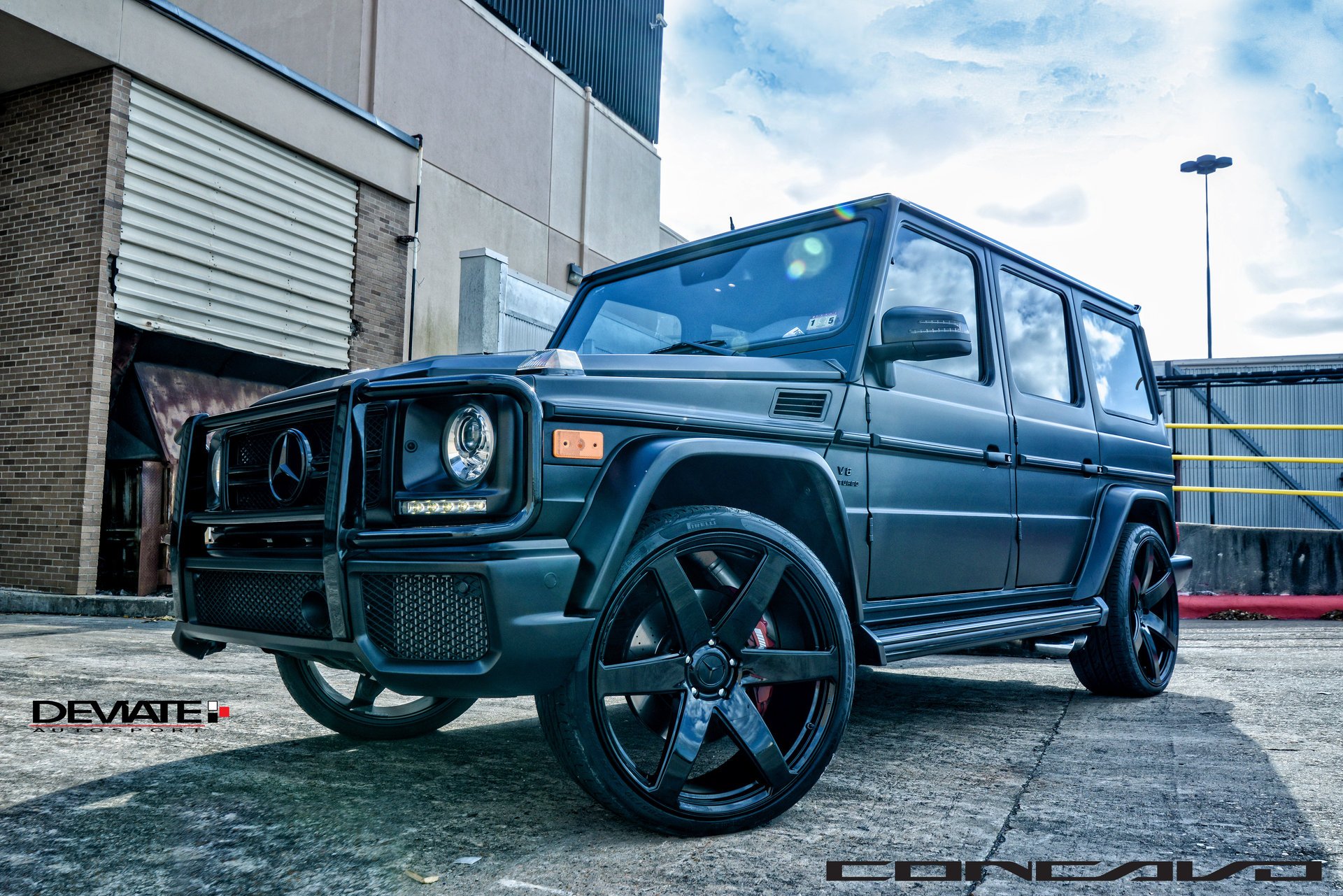 concavo wheels mercedes benz g63 drives gelandewagen