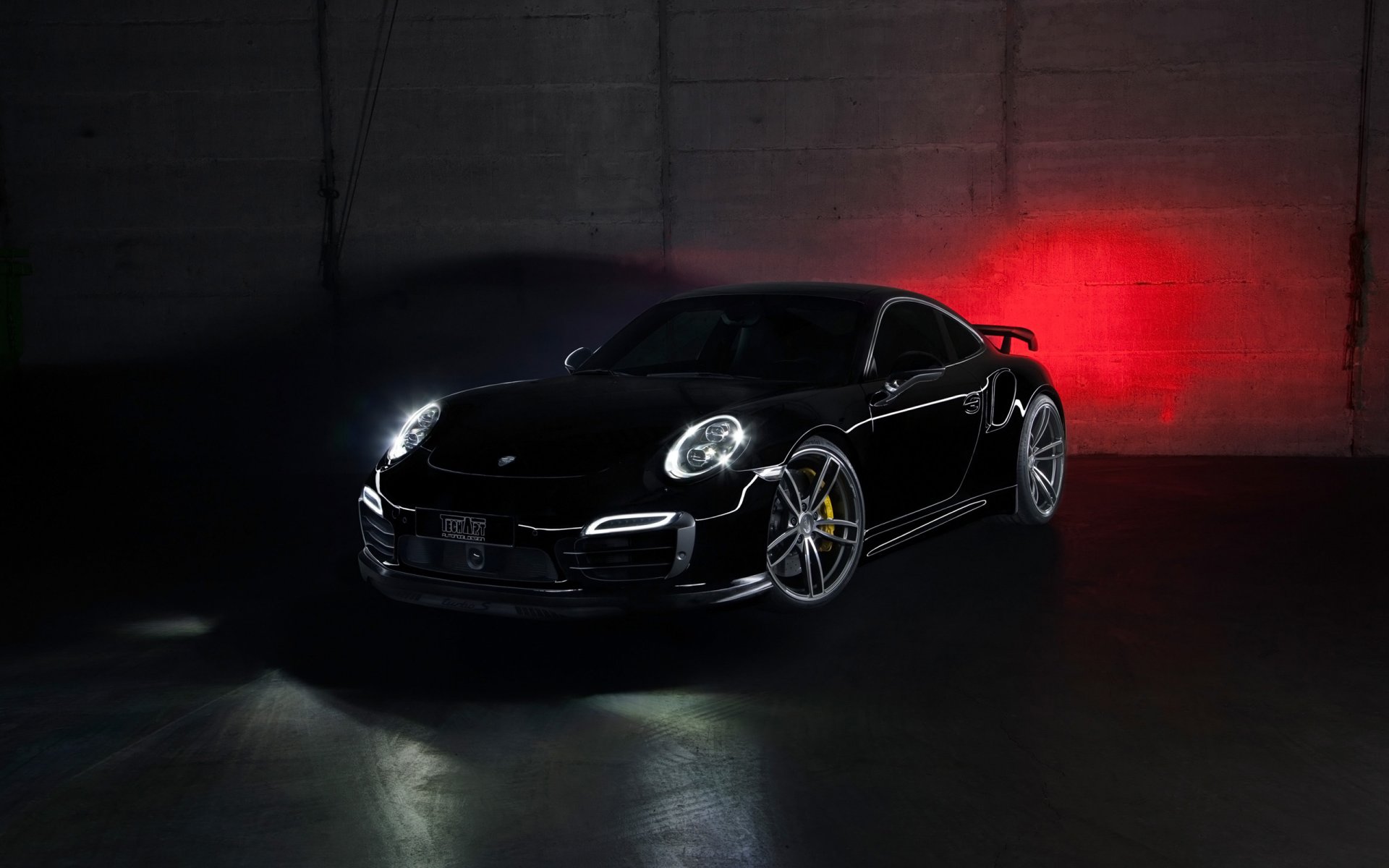 porsche 911 turbo techart tuning negro coche auto fondos de pantalla