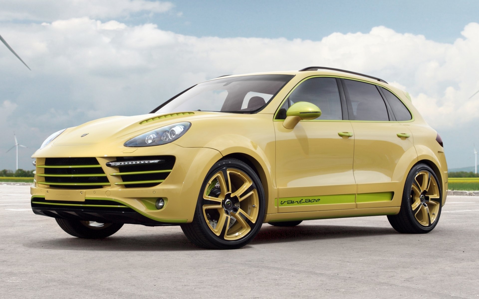 topcar vantage 2 porsche cayena porsche cayena crossover delantero tuning cielo nubes