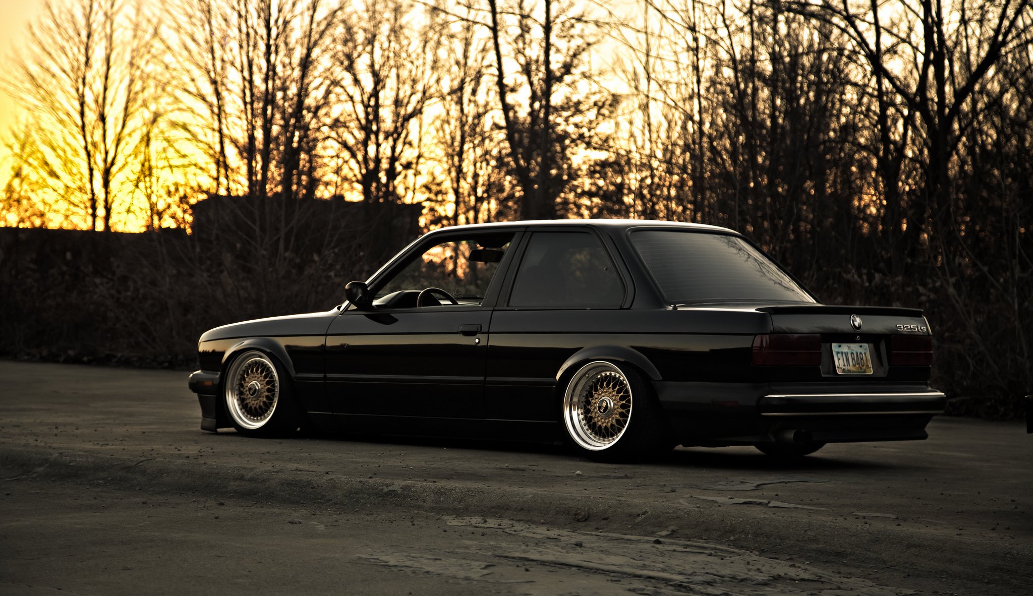 bmw e30 325si черный бмв профиль