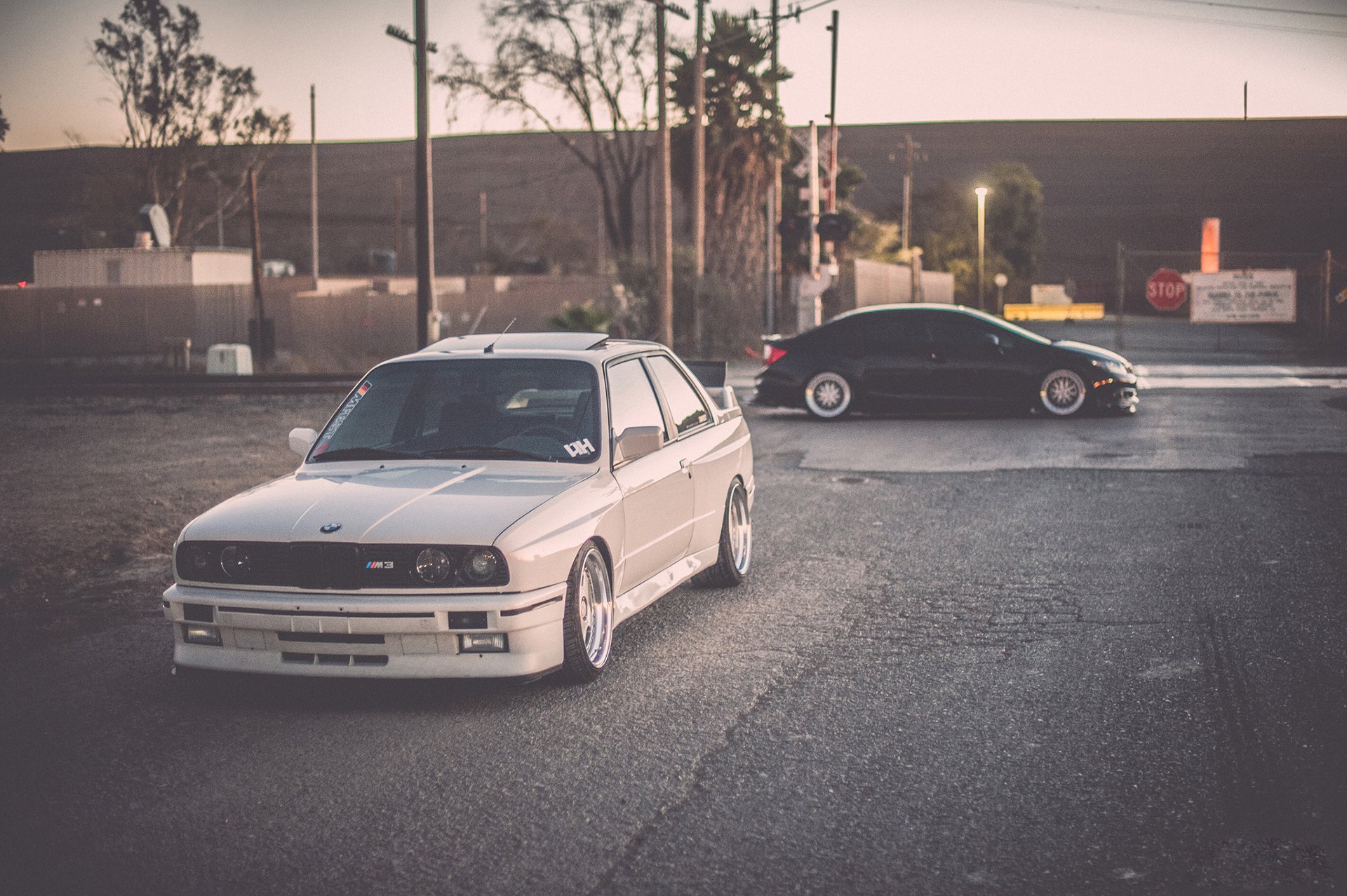 bmw e30 м3 тюнинг белый позиция