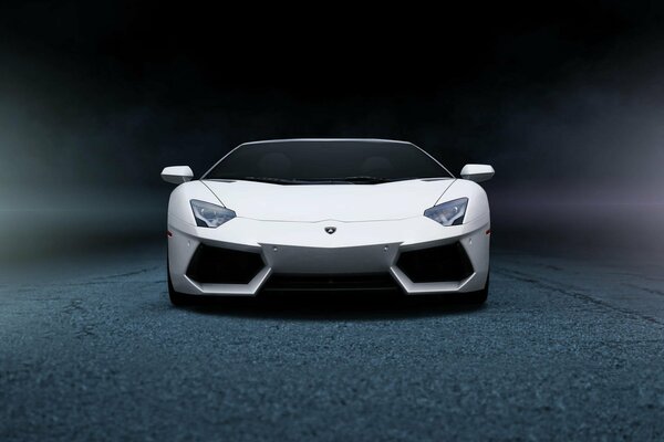 Lamborghini aventodor biały