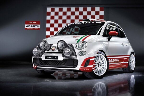 Beautiful tuned fiat 500 abarth