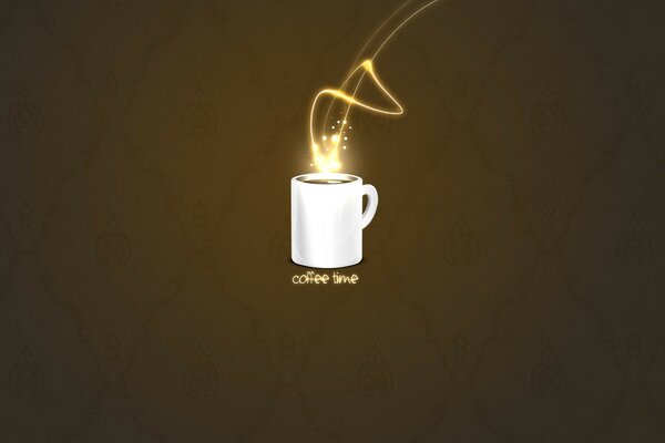 Tasse à café avec boisson magique