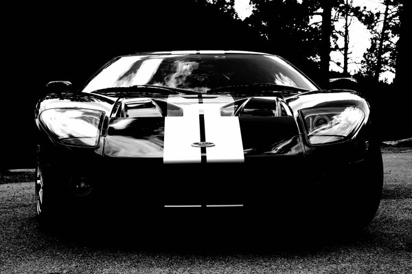 Ford negro. supercar foto