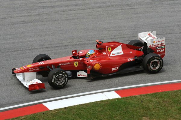 Fernando Alonso racing formula one