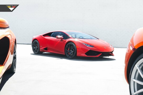 Cool rouge sport Lamborghini