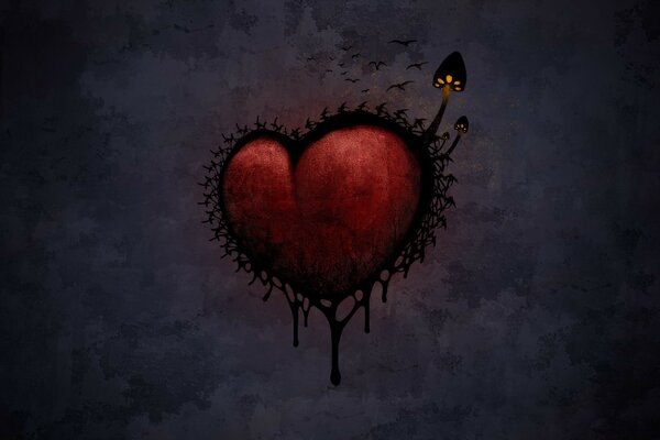 Il cuore su cui crescono i funghi