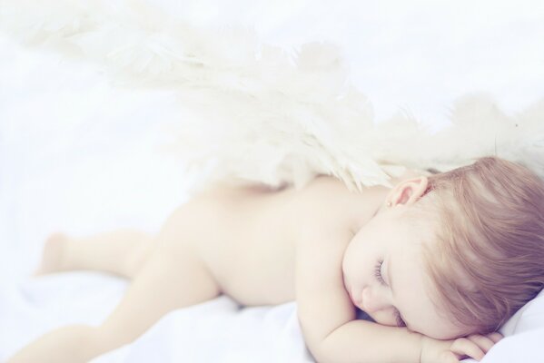 Baby angel is sleeping sweetly