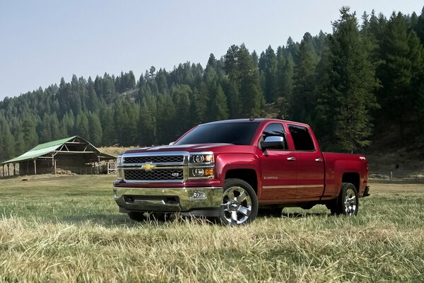 2014 Roter Chevrolet Silverado 1500 Pickup in Nordamerika