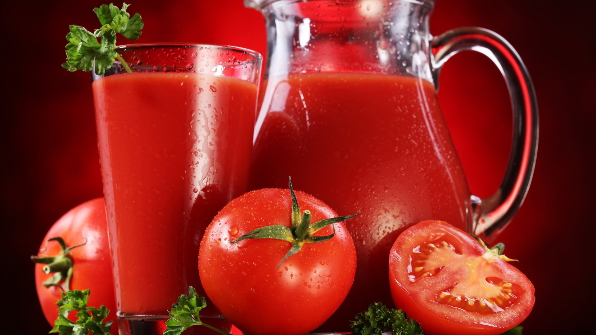 jus rouge tomates