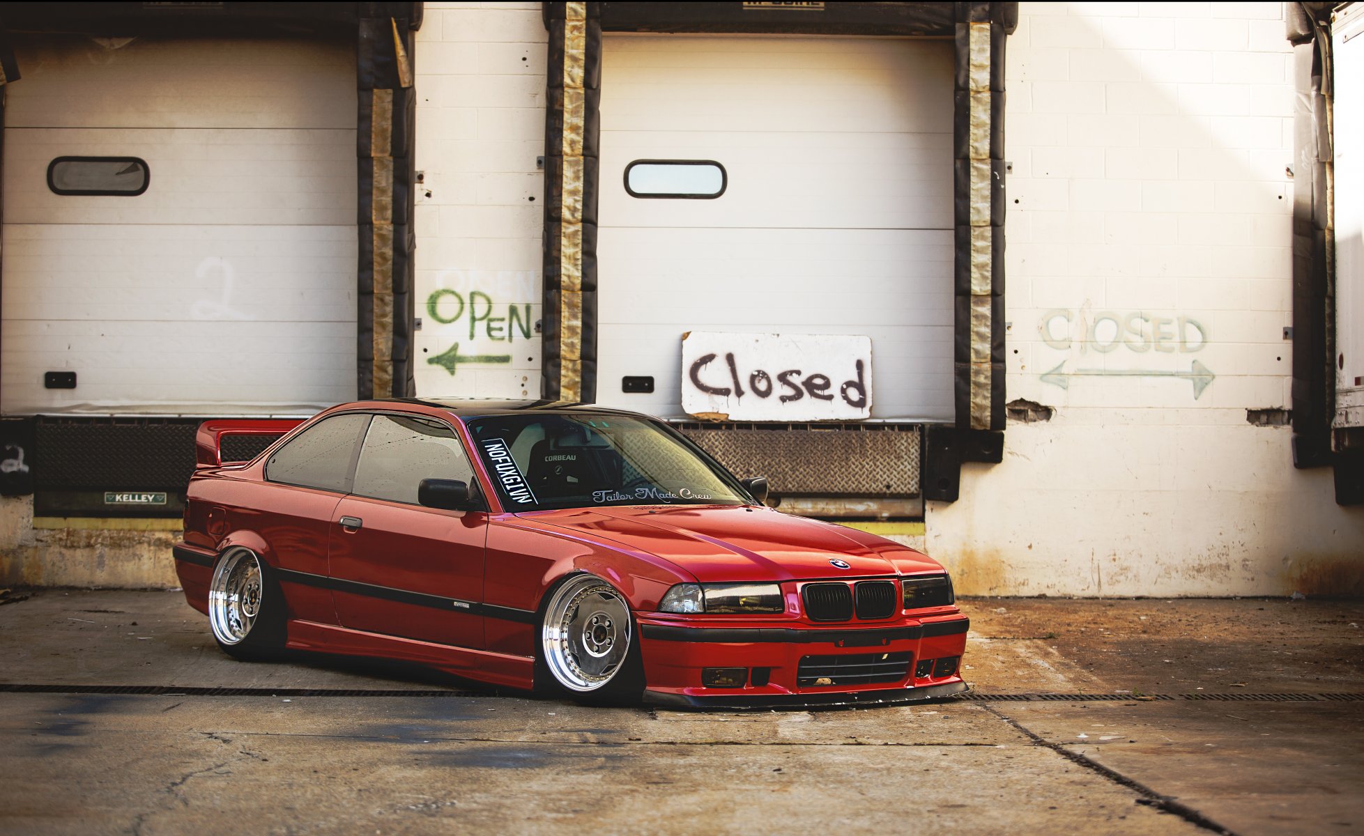 bmw e36 czerwone tuning bmw czerwone auto