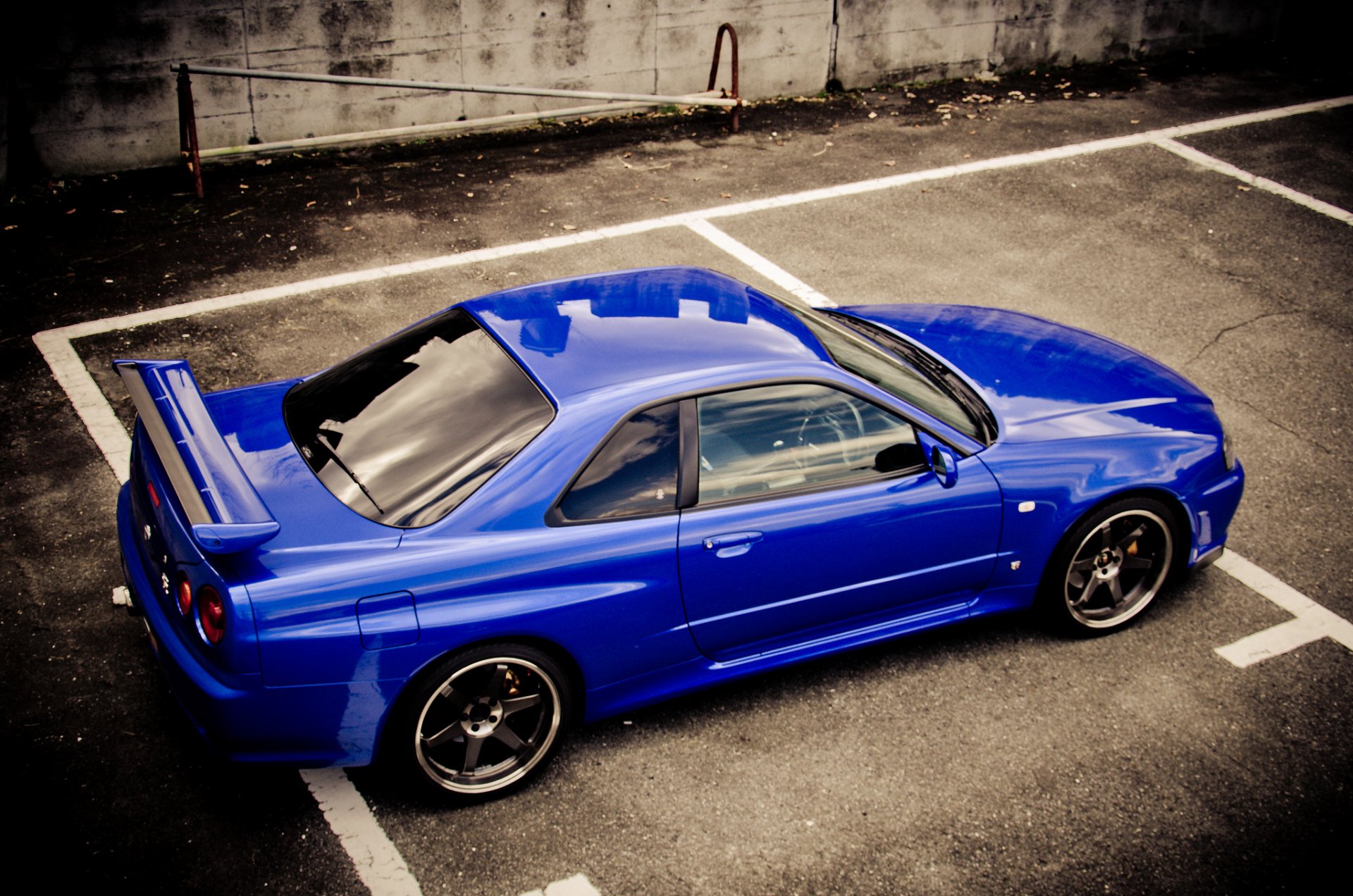 nissan skyline gt-r blau r34 nissan r34