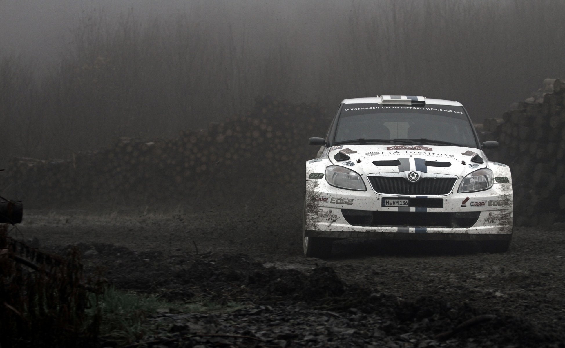 koda fabia rally rally fabia front end skid mud