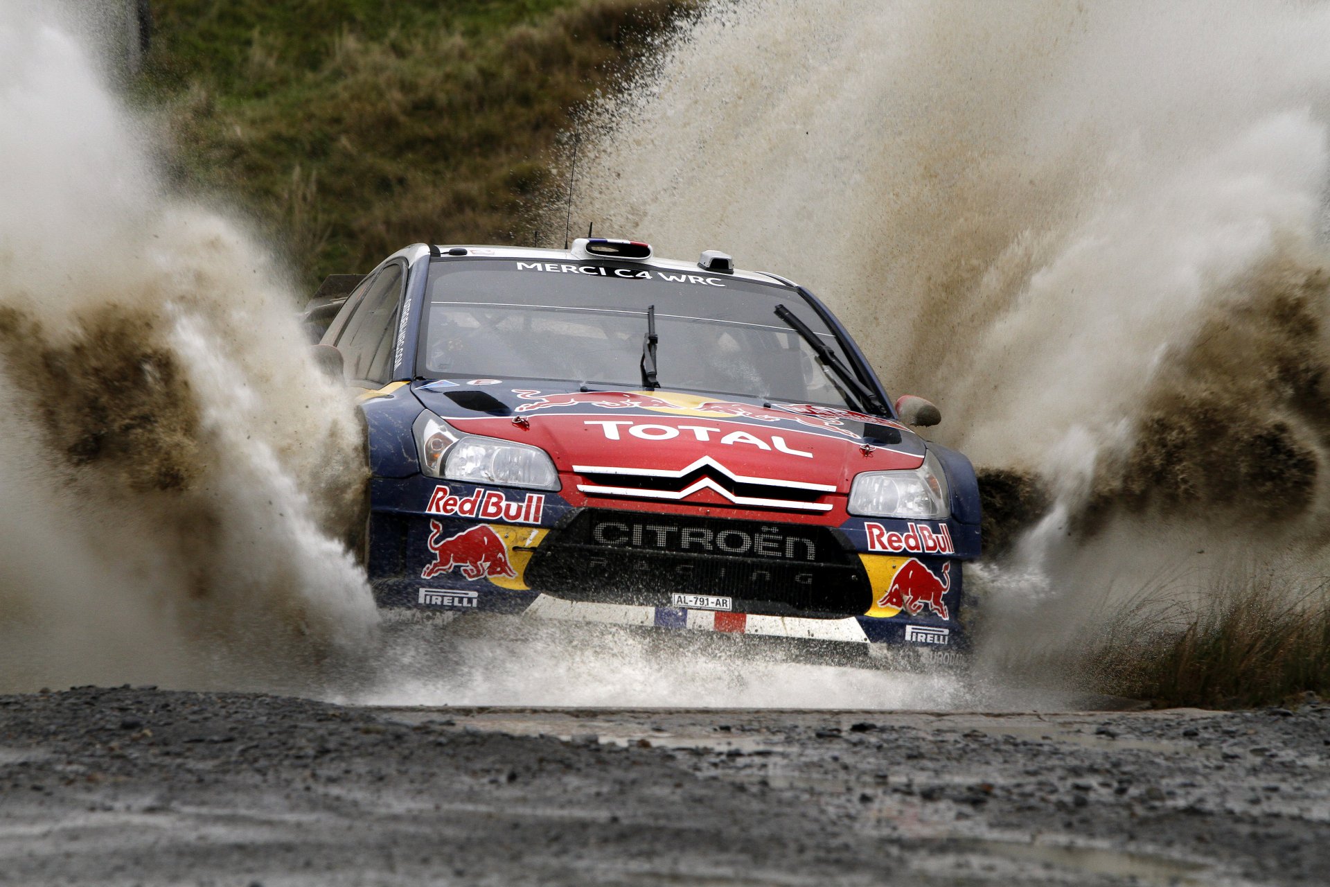 citroen ds3 rallye wrc rallye red bull scheinwerfer wasser spritzer rennen