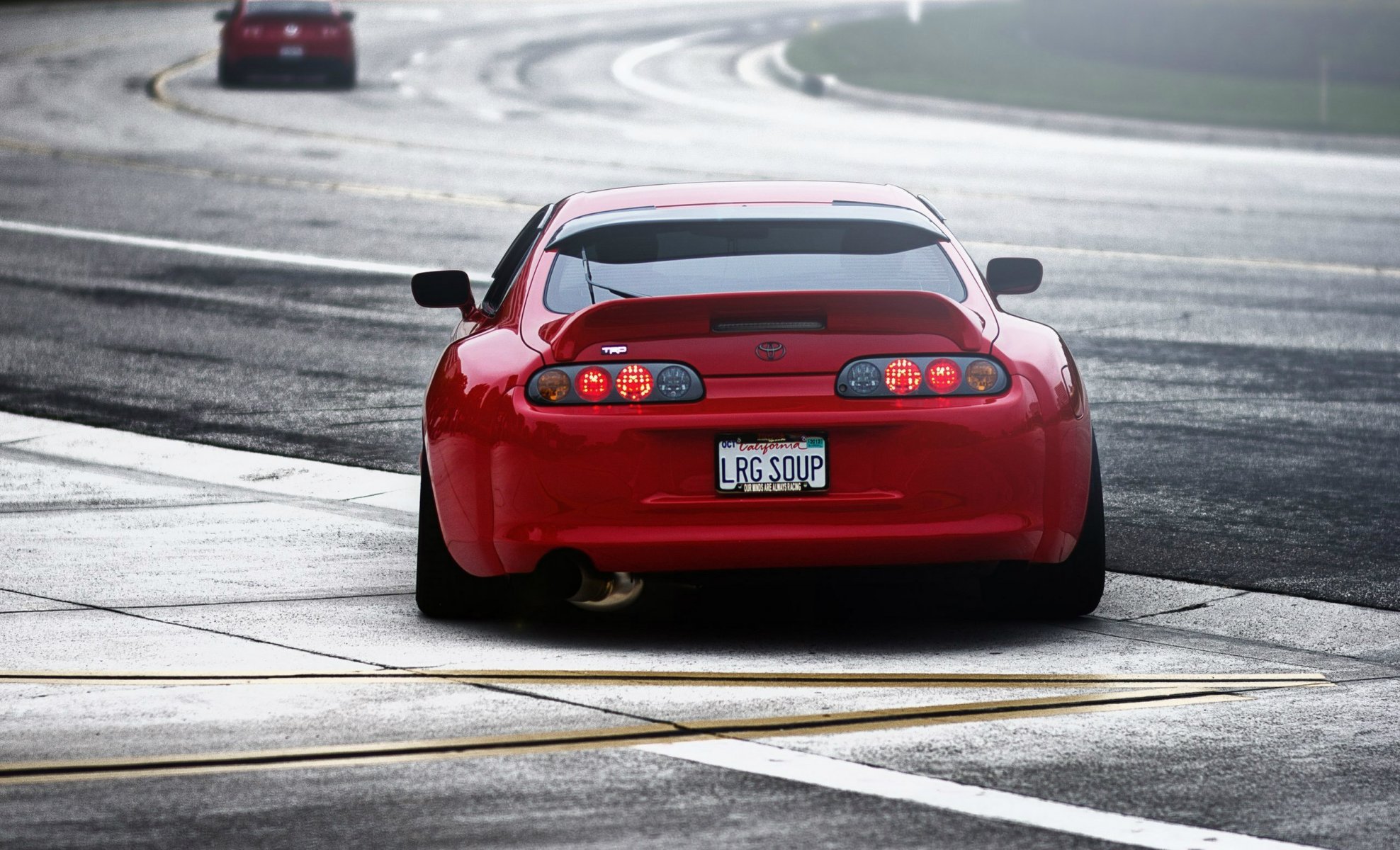 toyota arriba rojo tuning trd tayota supra rojo coche pista