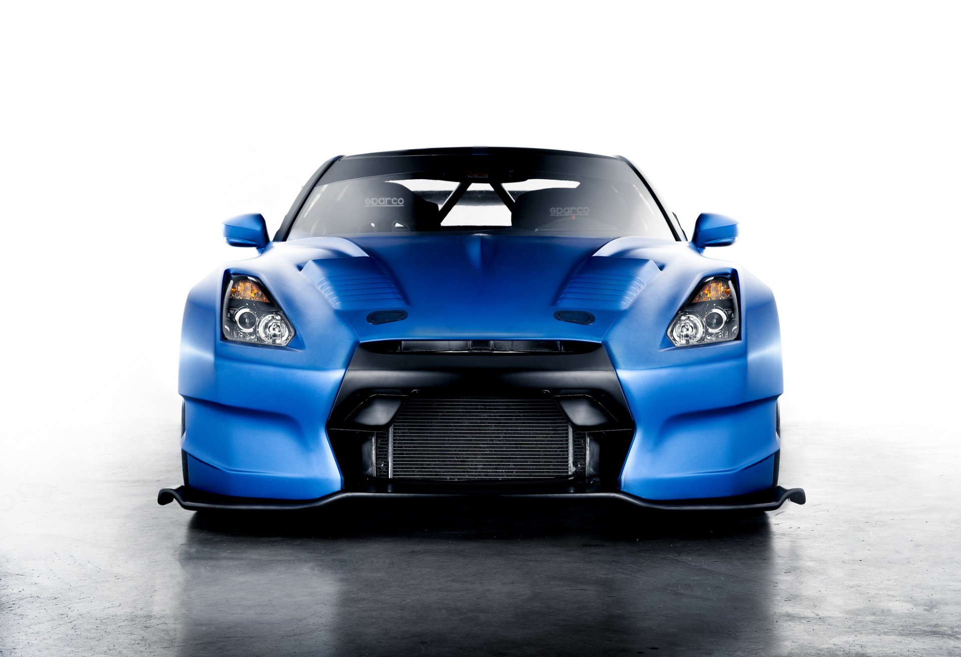 nissan gt-r bensopra blue front car nissan body kit