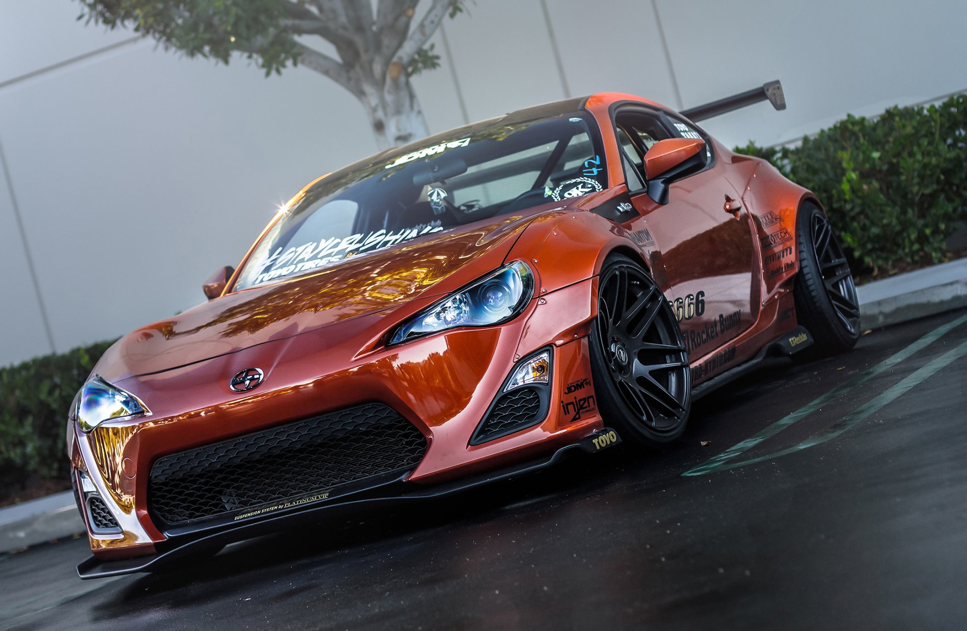 cion fr-s arancione tuning anteriore scion fr-s