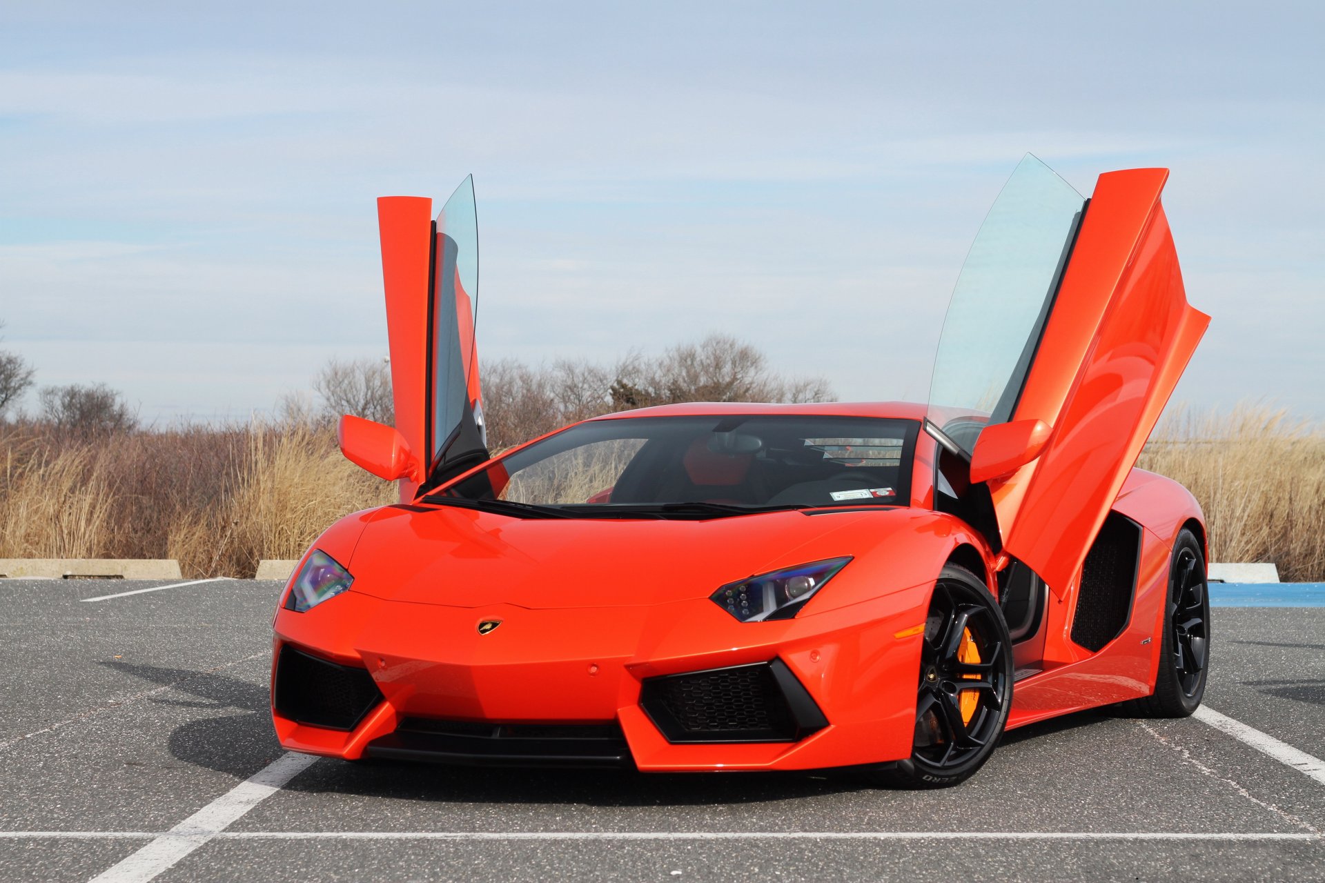 lamborghini aventador lp700-4 orange lamborghini aventador avant guillotine