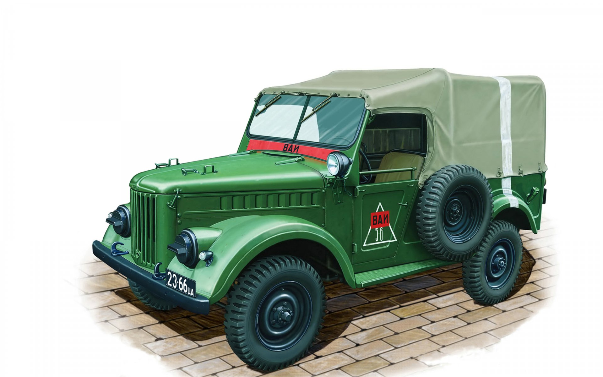 kunst gaz-69 militär autoinspektion sowjetische armee 4x4 utility truck auto erhöht durchgängigkeit erstellt vom kollektiv konstrukteure gorki automobil fabrik c 1951-1972 modell udssr