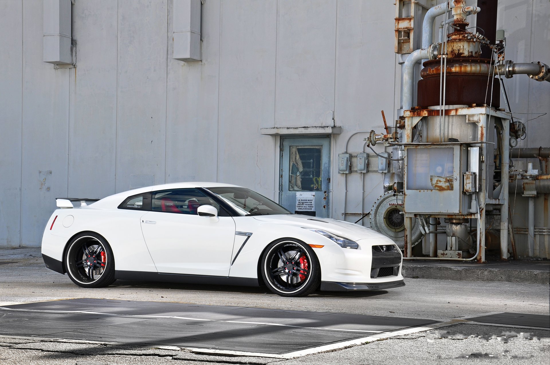 nissan gtr r35 bianco ruote.black.nissan gtr unità vista laterale costruzione