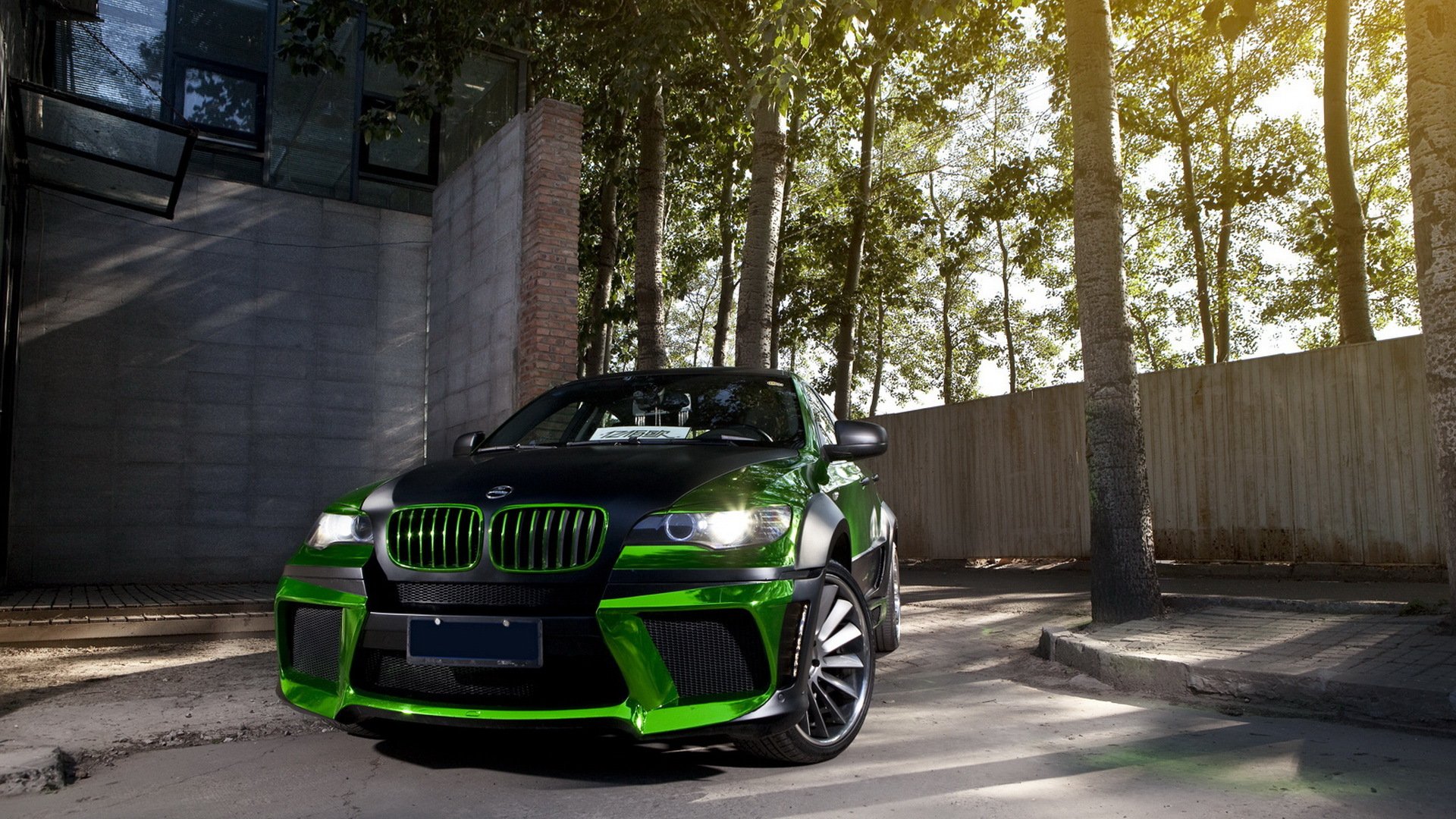 bmw x6 m verde cromo tuning bmw frente