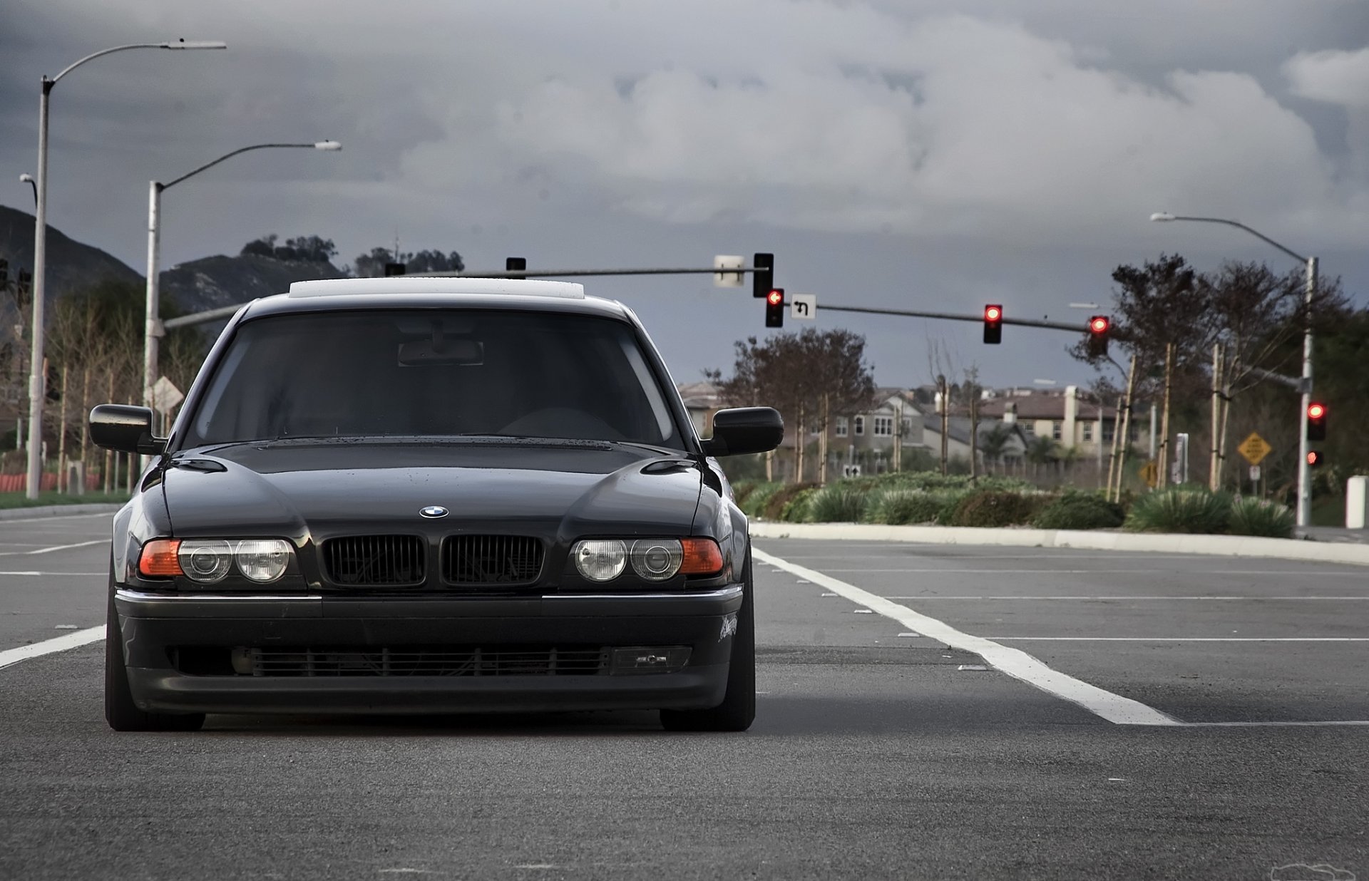 bmw 740 e38 boomer siete carretera frente faros