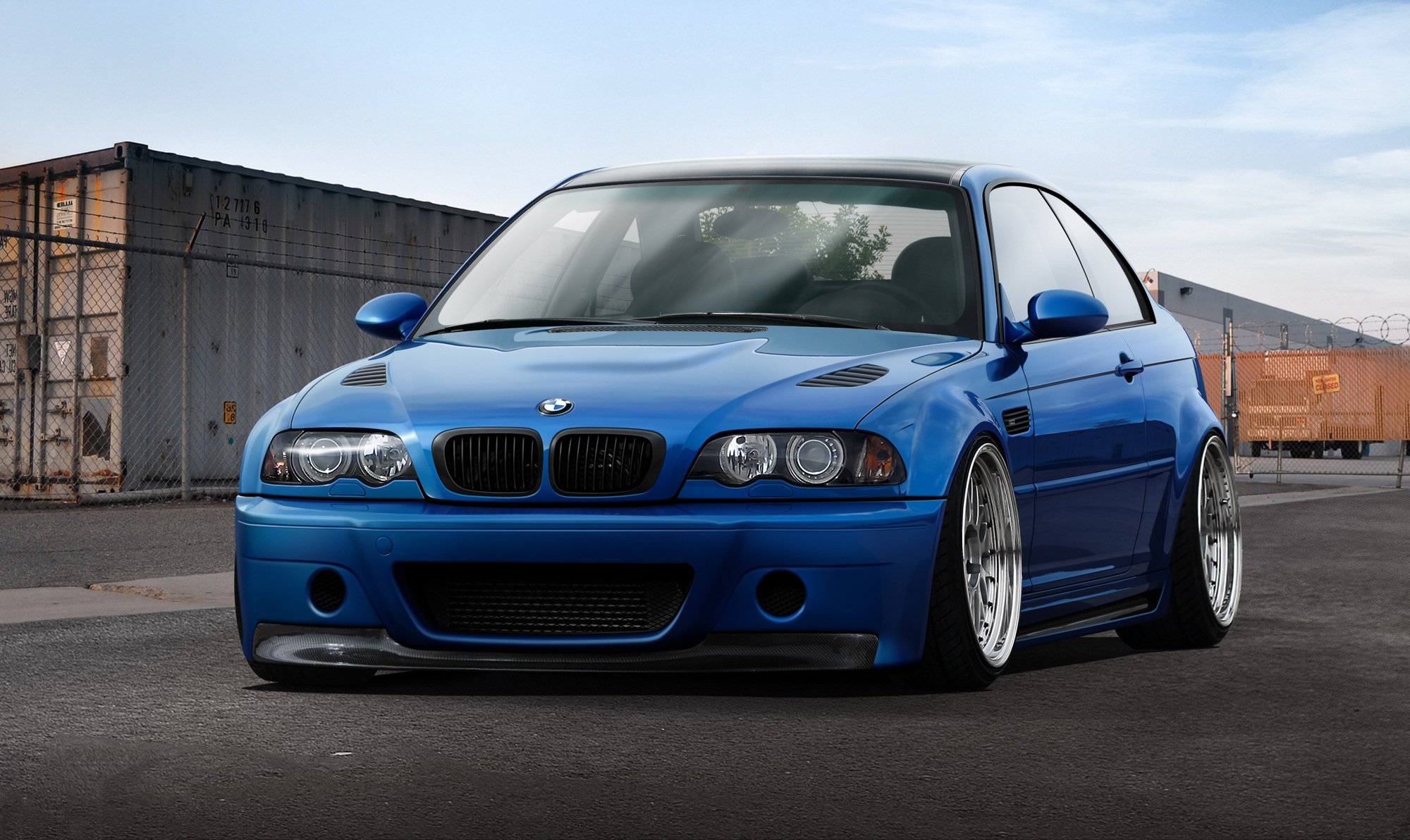 bmw m3 e46 blau bmw container