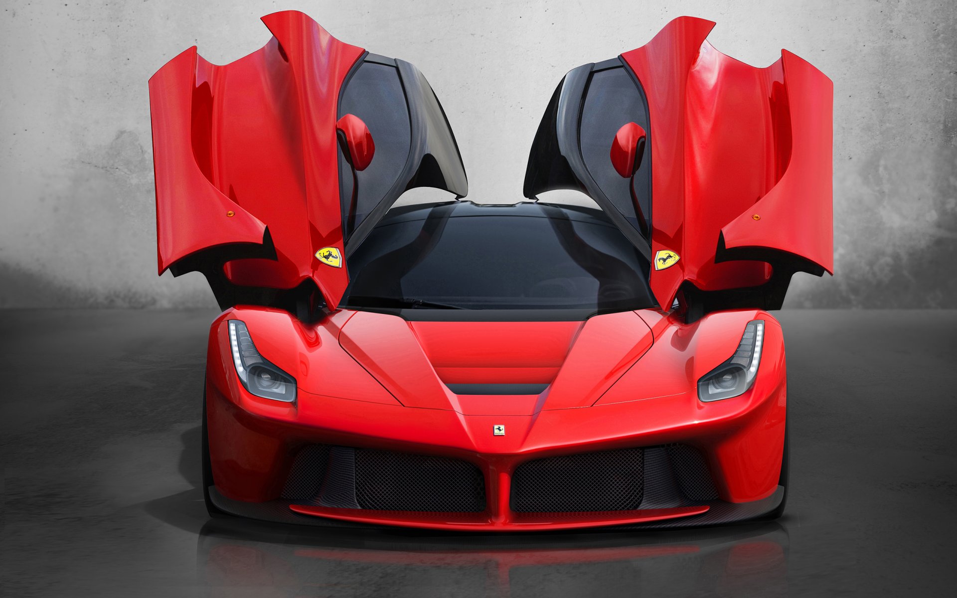 ferrari laferrari 2013 widok z przodu otwarte drzwi przód