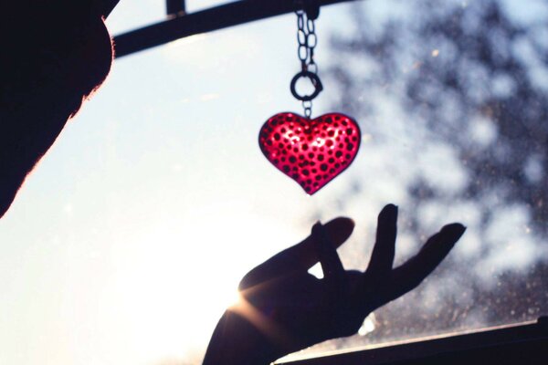 Valentinstag, Herz Schlüsselanhänger