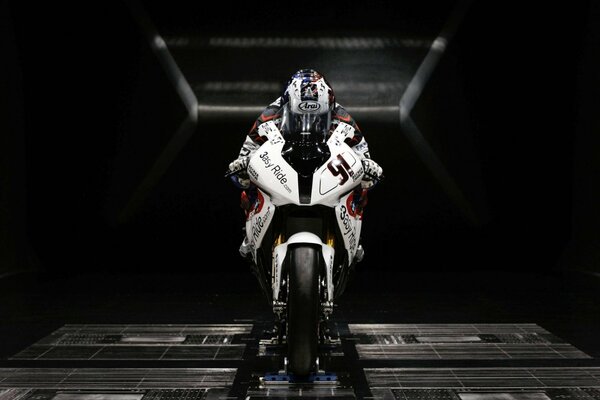 Sport bianco moto BMW