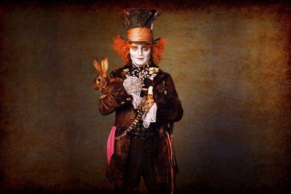 Johnny Depp from the movie Alice in Wonderland 