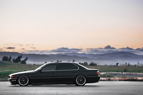 Belle nature et BMW 740